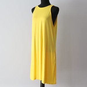 Sarin Mathew Yellow Keyhole Sun Dress Tank X Large